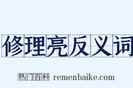 修理亮反义词是什么意思的图片